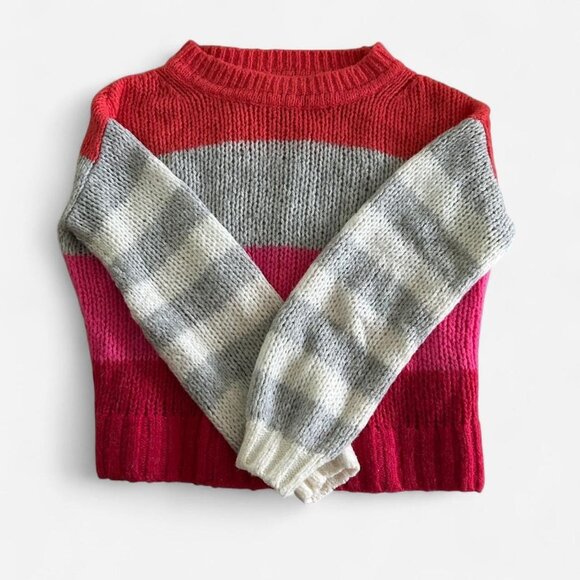Gap Sweaters - GAP Pink Color Block Sweater